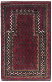 88X144 絨毯 バルーチ オリエンタル ダークレッド/ダークピンク (ウール, アフガニスタン) Carpetvista