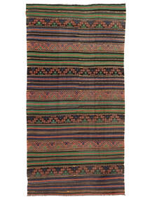 Kelim Vintage Türkei 176X345 Vintage Wollteppich Braun/Rot Carpetvista