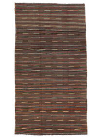 183X344 Kilim Vintage Turkish Rug Oriental Black/Brown (Wool, Turkey) Carpetvista