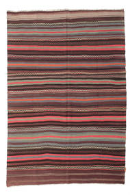 160X234 絨毯 オリエンタル キリム セミアンティーク トルコ レッド/茶色 (ウール, トルコ) Carpetvista