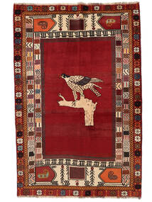  129X192 Ghashghai Fine Covor Dark Red/Negru Persia/Iran
 Carpetvista