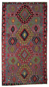  Kelim Vintage Tyrkiske Teppe 186X336 Rød/Brun Carpetvista