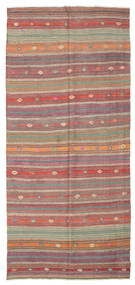 158X346 Kelim Vintage Türkei Teppich Orientalischer Läufer Rot/Grau (Wolle, Türkei) Carpetvista