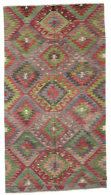  Orientalsk Kelim Vintage Tyrkiet Tæppe 164X301Løber Rød/Grøn Uld, Tyrkiet Carpetvista