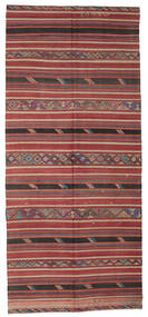  172X387 Kelim Vintage Turkije Vloerkleed Tapijtloper Rood/Donkergrijs Turkije Carpetvista