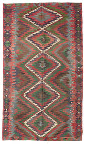  Kelim Vintage Türkei Teppich 180X310 Rot/Grau 