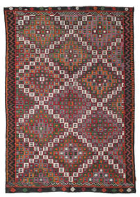 188X266 Tappeto Kilim Semi-Antichi Turchi Orientale Rosso/Marrone (Lana, Turchia) Carpetvista