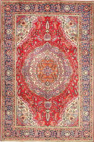 Dywan Perski Tebriz 198X296 Czerwony/Beżowy (Wełna, Persja/Iran)