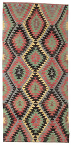 162X347 Tapis D'orient Kilim Vintage Turquie De Couloir Marron/Rouge (Laine, Turquie) Carpetvista