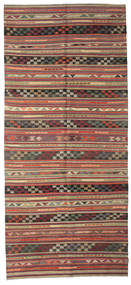 163X364 絨毯 オリエンタル キリム セミアンティーク トルコ 廊下 カーペット レッド/茶色 (ウール, トルコ) Carpetvista
