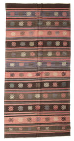  Orientalischer Kelim Vintage Türkei Teppich 168X340 Läufer Braun/Rot Wolle, Türkei Carpetvista
