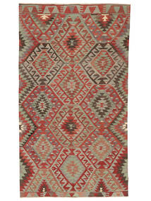  Kelim Vintage Türkei Teppich 166X292 Braun/Dunkelrot Carpetvista