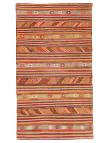 Kelim Vintage Türkei Teppich 173X307 Braun/Dunkelrot Wolle, Türkei Carpetvista