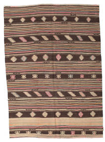 絨毯 キリム セミアンティーク トルコ 186X260 茶色/ベージュ (ウール, トルコ)