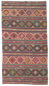 176X318 Kelim Vintage Türkei Teppich Orientalischer Rot/Dunkelgrau (Wolle, Türkei) Carpetvista
