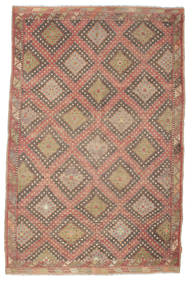 191X293 Kilim Semi Antique Turkish Rug Oriental Orange/Brown (Wool, Turkey) Carpetvista