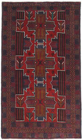 90X154 Beluch Teppe Orientalsk Mørk Rød/Rød (Ull, Afghanistan) Carpetvista