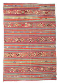 196X292 Kilim Semi Antique Turkish Rug Oriental Red/Orange (Wool, Turkey) Carpetvista