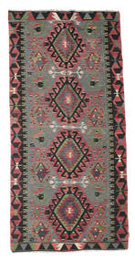 147X303 Tapete Kilim Vintage Turquia Oriental Passadeira Vermelho/Cinzento (Lã, Turquia) Carpetvista
