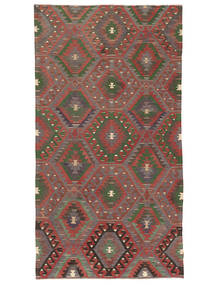  Orientalischer Kelim Vintage Türkei Teppich 165X307 Dunkelrot/Braun (Wolle, Türkei)