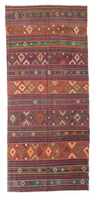  Orientalsk Kelim Halvt Antikke Tyrkiske Teppe 148X337Løpere Rød/Grå Ull, Tyrkia Carpetvista