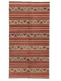  Orientalischer Kelim Vintage Türkei Teppich 170X325 Dunkelrot/Braun (Wolle, Türkei)