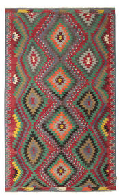  186X307 Kelim Vintage Türkei Teppich Rot/Grün Türkei Carpetvista