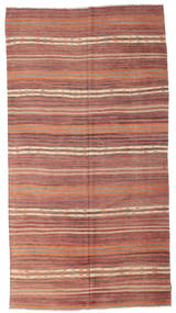 182X345 絨毯 オリエンタル キリム セミアンティーク トルコ レッド/茶色 (ウール, トルコ) Carpetvista