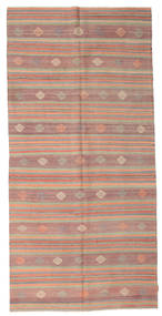 160X330 Kilim Semi Antique Turkish Rug Oriental Orange/Red (Wool, Turkey) Carpetvista