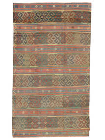 176X298 Kelim Vintage Türkei Teppich Orientalischer Braun/Dunkelgrün (Wolle, Türkei)