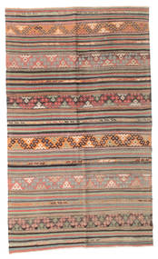 160X267 絨毯 オリエンタル キリム セミアンティーク トルコ 茶色/グレー (ウール, トルコ) Carpetvista