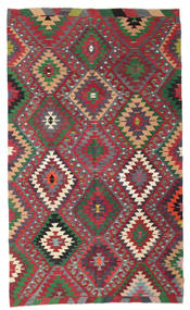  187X317 Kelim Vintage Türkei Teppich Rot/Dunkelgrau Türkei Carpetvista
