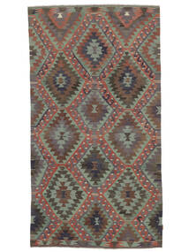  Kelim Vintage Turkije Vloerkleed 175X310 Vintage Wol Bruin/Zwart Carpetvista