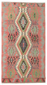 絨毯 オリエンタル キリム セミアンティーク トルコ 163X303 レッド/イエロー (ウール, トルコ)