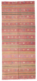  Kelim Vintage Türkei 163X380 Vintage Wollteppich Orange/Rot Carpetvista