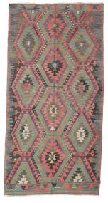 158X316 Kilim Vintage Turkish Rug Oriental Runner
 Brown/Red (Wool, Turkey) Carpetvista