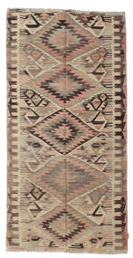  Orientalischer Kelim Halbantik Türkei Teppich 150X295 Orange/Braun Wolle, Türkei Carpetvista