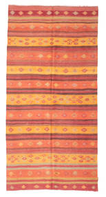  Kilim Semi-Antichi Turchi Tappeto 156X317 Di Lana Rosso/Beige Piccolo Carpetvista