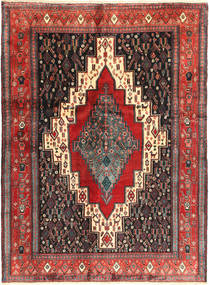  Oriental Senneh Rug 122X170 Red/Brown Wool, Persia/Iran Carpetvista