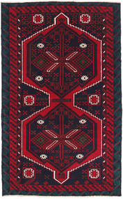 絨毯 バルーチ 83X142 ダークパープル/ダークレッド (ウール, アフガニスタン)