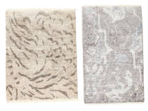  60X90 Abstract Small Himalaya Rug Wool/Bamboo Silk, Carpetvista