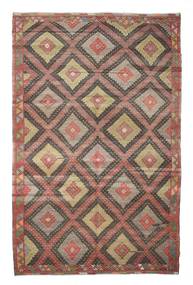  Kelim Vintage Türkei Teppich 196X307 Braun/Orange Carpetvista