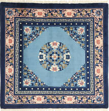 絨毯 中国 アンティーク仕上げ 123X124 正方形 (ウール, 中国)