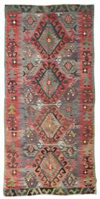  Kelim Vintage Turkki Matot 153X325 Punainen/Ruskea Carpetvista