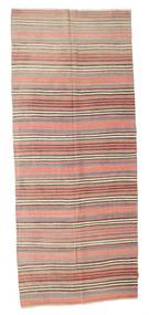 144X353 絨毯 キリム セミアンティーク トルコ オリエンタル 廊下 カーペット オレンジ/ベージュ (ウール, トルコ) Carpetvista