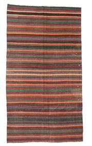184X335 絨毯 オリエンタル キリム セミアンティーク トルコ レッド/茶色 (ウール, トルコ) Carpetvista