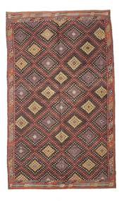  191X314 Kelim Vintage Türkei Teppich Rot/Braun Türkei Carpetvista