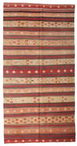168X337 絨毯 キリム ヴィンテージ トルコ オリエンタル 廊下 カーペット レッド/茶色 (ウール, トルコ) Carpetvista