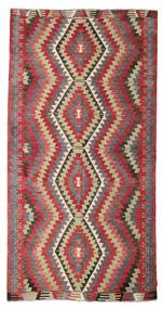  165X318 Kelim Vintage Türkei Teppich Läufer Rot/Beige Türkei Carpetvista