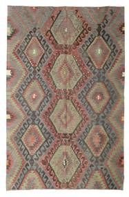 192X297 絨毯 キリム セミアンティーク トルコ オリエンタル 茶色/グレー (ウール, トルコ) Carpetvista